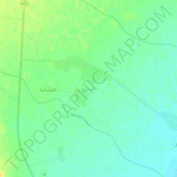Al-Mudara'の地形図、標高、地勢