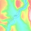 San Rafael de Agostaderoの地形図、標高、地勢