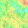Kergornicの地形図、標高、地勢