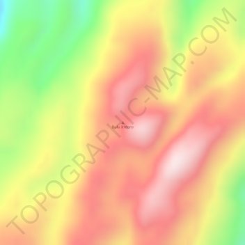 Bulu Indoroの地形図、標高、地勢