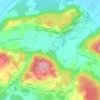 Zmulnの地形図、標高、地勢