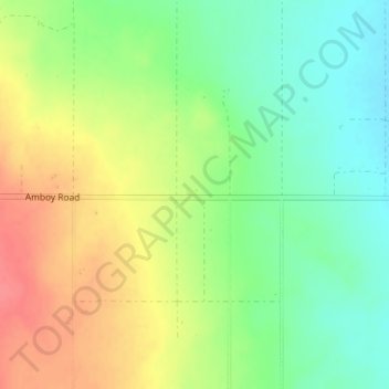 Wonder Valleyの地形図、標高、地勢