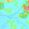 Oyomの地形図、標高、地勢
