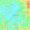 アンタナナリボの地形図、標高、地勢