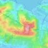 Santa Barbaraの地形図、標高、地勢
