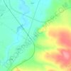 东道の地形図、標高、地勢