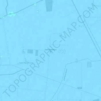 Corte Sant'Anna IIの地形図、標高、地勢