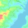 Elkmoreの地形図、標高、地勢