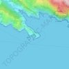 Calanque du Cancèuの地形図、標高、地勢