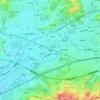 橘町の地形図、標高、地勢