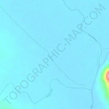 Minah Point Yardの地形図、標高、地勢