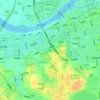 下车门の地形図、標高、地勢