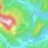 Ossatiの地形図、標高、地勢