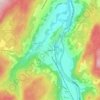 Hovinの地形図、標高、地勢