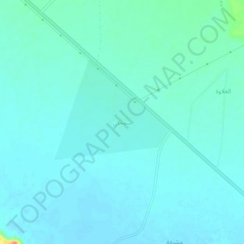 Samhanの地形図、標高、地勢