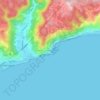 San Donatoの地形図、標高、地勢