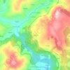 Ventosaの地形図、標高、地勢