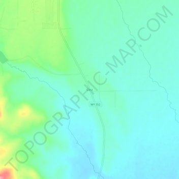 Coraの地形図、標高、地勢