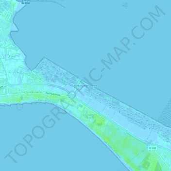 Port du Bonhommeの地形図、標高、地勢