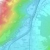 Haldensteinの地形図、標高、地勢