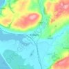 Kidwellyの地形図、標高、地勢
