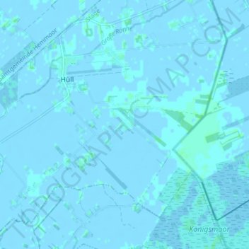 Oberhüllの地形図、標高、地勢
