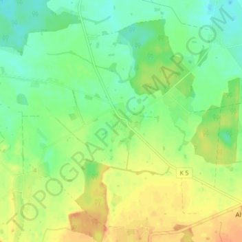 Brünkendorfの地形図、標高、地勢