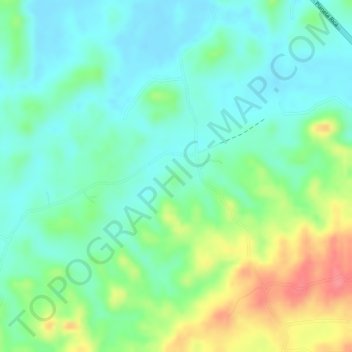 EL NEQUEの地形図、標高、地勢