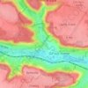 La Croix de Ferの地形図、標高、地勢