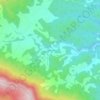 Thessaliaの地形図、標高、地勢