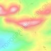 Thonondaの地形図、標高、地勢