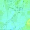后鲁村の地形図、標高、地勢