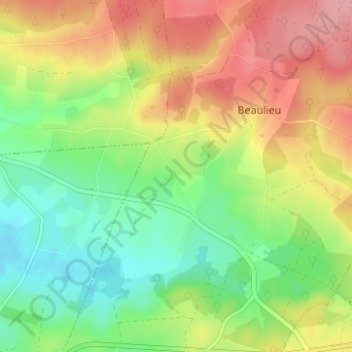 Goncelinの地形図、標高、地勢