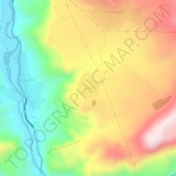 Saroの地形図、標高、地勢