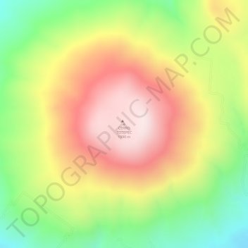 CERRO TOTEPECの地形図、標高、地勢