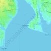 West Pointの地形図、標高、地勢