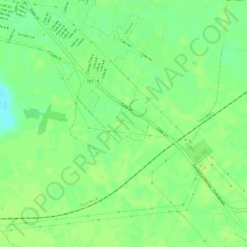 Santa Ritaの地形図、標高、地勢