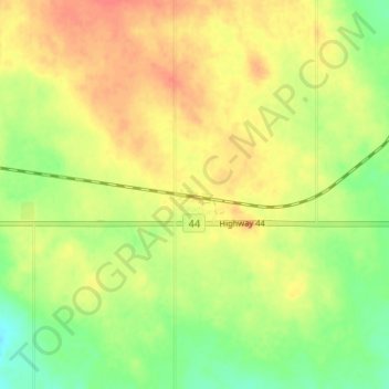 Laporteの地形図、標高、地勢