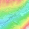 Le Colletの地形図、標高、地勢