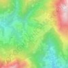 Zambla Altaの地形図、標高、地勢