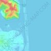 Normandieの地形図、標高、地勢