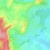 Champeauxの地形図、標高、地勢