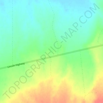 Great Basinの地形図、標高、地勢