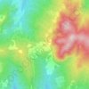 Miemoの地形図、標高、地勢