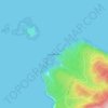 Cape Flatteryの地形図、標高、地勢