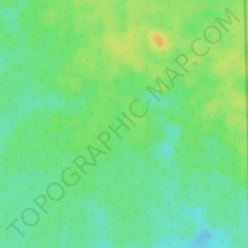 Colombiaの地形図、標高、地勢