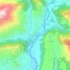 Ārughāt Bāzārの地形図、標高、地勢