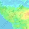 La Girardièreの地形図、標高、地勢