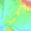 Ortabağの地形図、標高、地勢