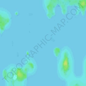 Lac Poutrincourtの地形図、標高、地勢